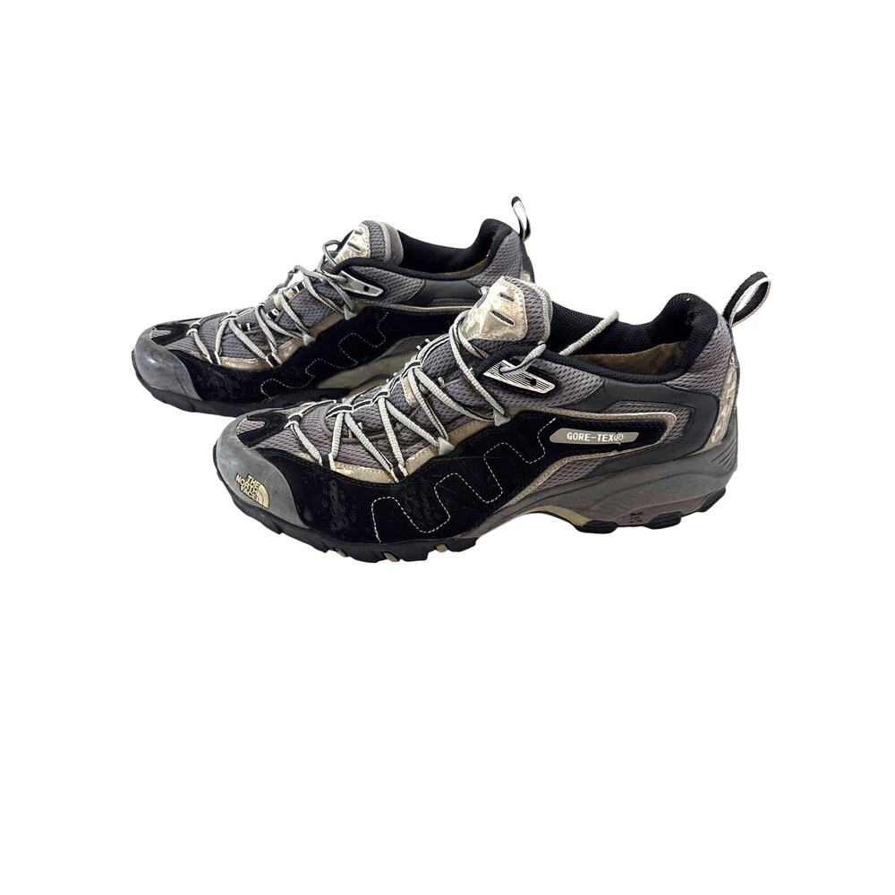The North Face Gore-Tex Men’s Size 12 Black Gray Waterproof Hiking Shoes